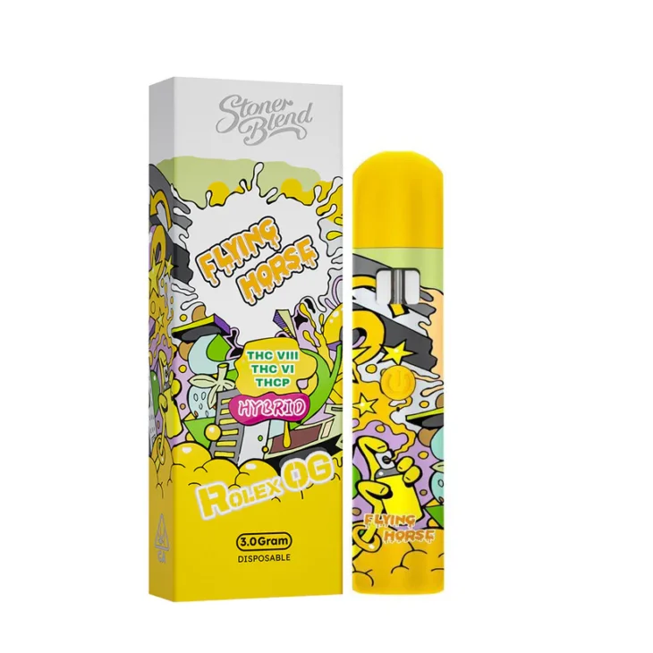 Flying Horse Stoner Blend Delta 6 - Delta 8 - THC-P Disposable - 3 Grams - Image 4