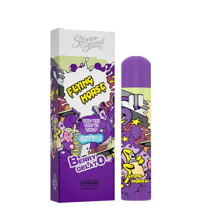 Flying Horse Stoner Blend Delta 6 - Delta 8 - THC-P Disposable - 3 Grams - Image 2