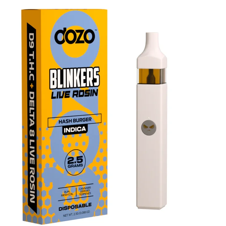 Dozo Blinkers Live Rosin Delta 8 - Delta 9 - Thc-b - Thc-p - 2.5g Disposable - Image 4