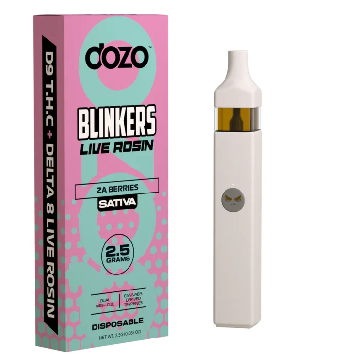 Dozo Blinkers Live Rosin Delta 8 - Delta 9 - Thc-b - Thc-p - 2.5g Disposable - Image 5