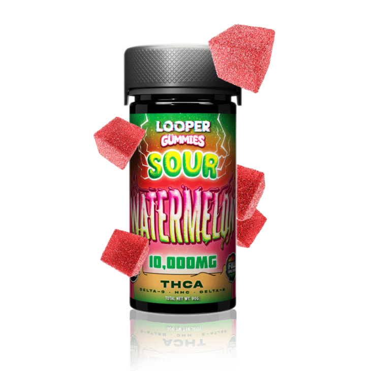 Looper - Delta 8 - Delta 9 - THC-A - HHC - Gummies - 10000mg - 20 Counts Per Jar - Image 2