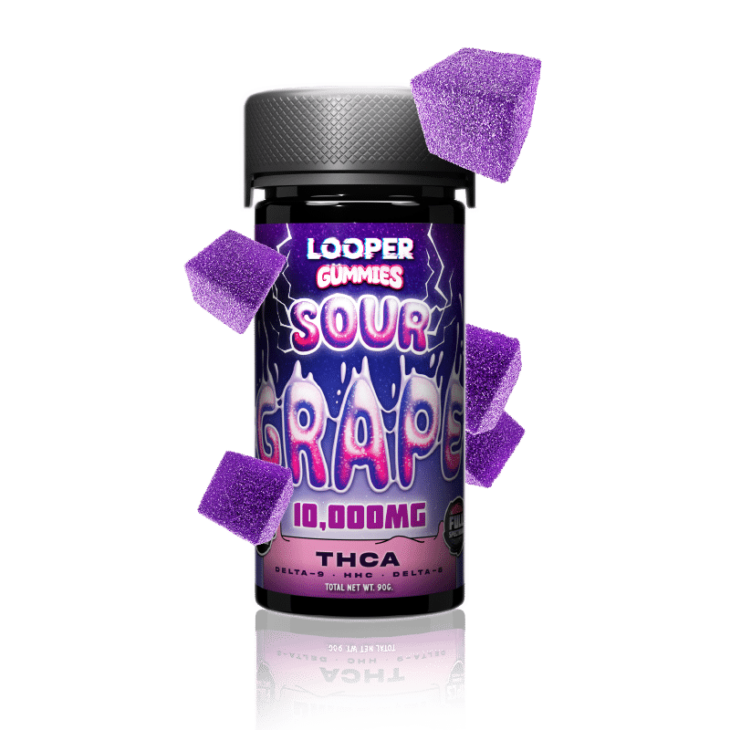 Looper - Delta 8 - Delta 9 - THC-A - HHC - Gummies - 10000mg - 20 Counts Per Jar - Image 4