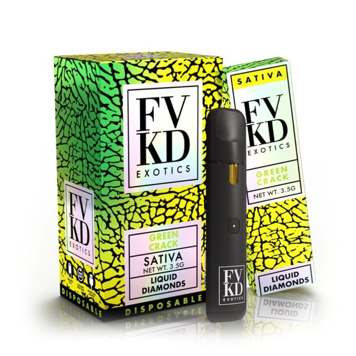 FVKD Exotics LIVE Rosin Sugar THC-A Disposable - 3.5 Grams - Image 2