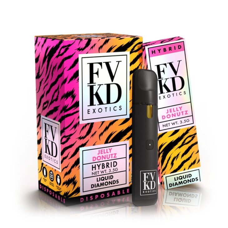 FVKD Exotics LIVE Rosin Sugar THC-A Disposable - 3.5 Grams - Image 3
