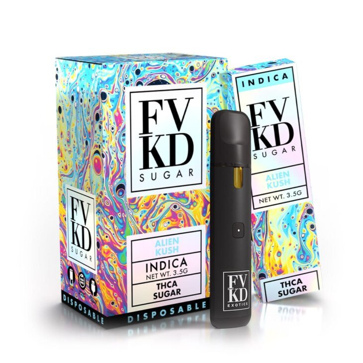 FVKD Exotics LIVE Rosin Sugar THC-A Disposable - 3.5 Grams - Image 13