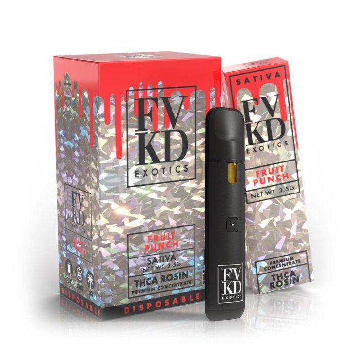 FVKD Exotics LIVE Rosin Sugar THC-A Disposable - 3.5 Grams - Image 10
