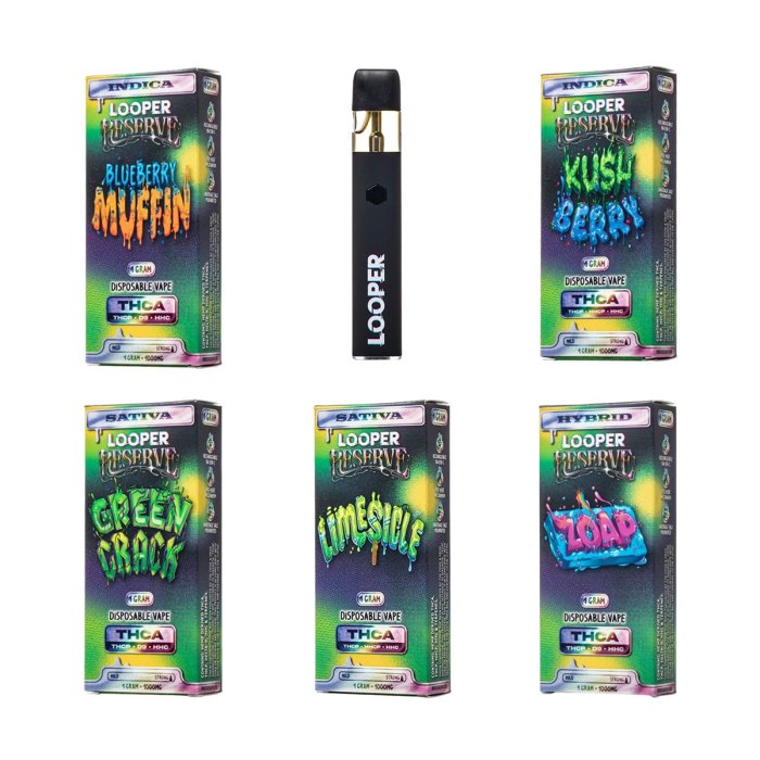 Looper Reserve Delta 9 - THC-A - THC-P - HHC Disposable - 1 Gram