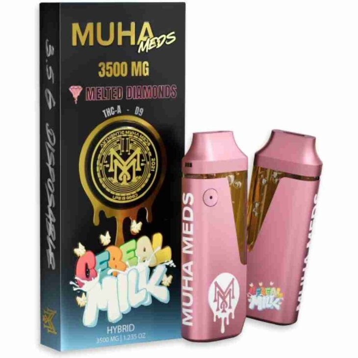 Muha Meds Melted Diamonds Delta 9+Thc-A Disposable - 3.5 Gram - Image 6