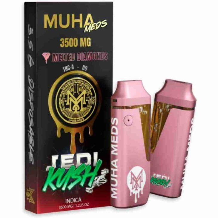 Muha Meds Melted Diamonds Delta 9+Thc-A Disposable - 3.5 Gram - Image 4