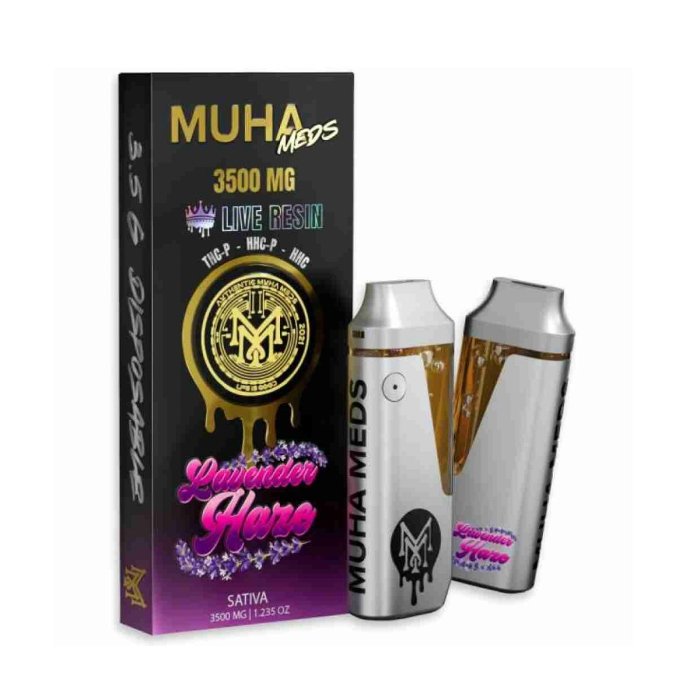 Muha Meds Melted Diamonds Delta 9+Thc-A Disposable - 3.5 Gram - Image 8