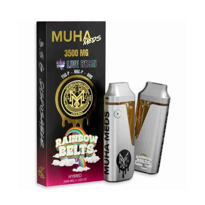 Muha Meds Melted Diamonds Delta 9+Thc-A Disposable - 3.5 Gram - Image 9