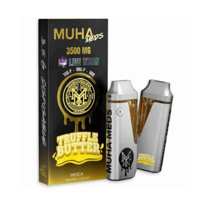 Muha Meds Melted Diamonds Delta 9+Thc-A Disposable - 3.5 Gram - Image 10