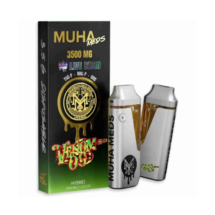 Muha Meds Melted Diamonds Delta 9+Thc-A Disposable - 3.5 Gram - Image 11