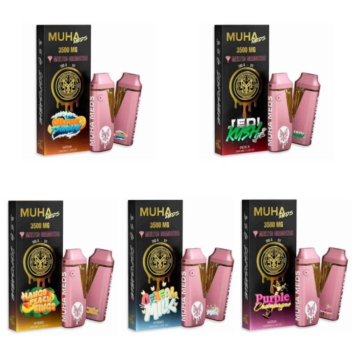 Muha Meds Melted Diamonds Delta 9+Thc-A Disposable - 3.5 Gram