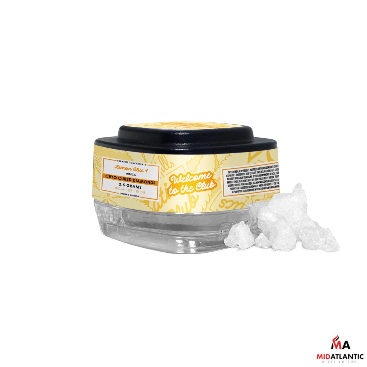 Hidden Hills Zatics Club Cryo Cured THCA Blend Premium Diamond Concentrate 2.5g Dabs - Image 2