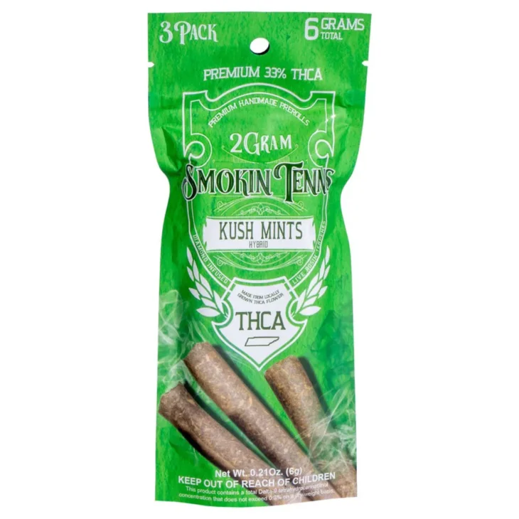Smokin Tenns Prerolls 3pk 6 Total GRAMS - Image 2