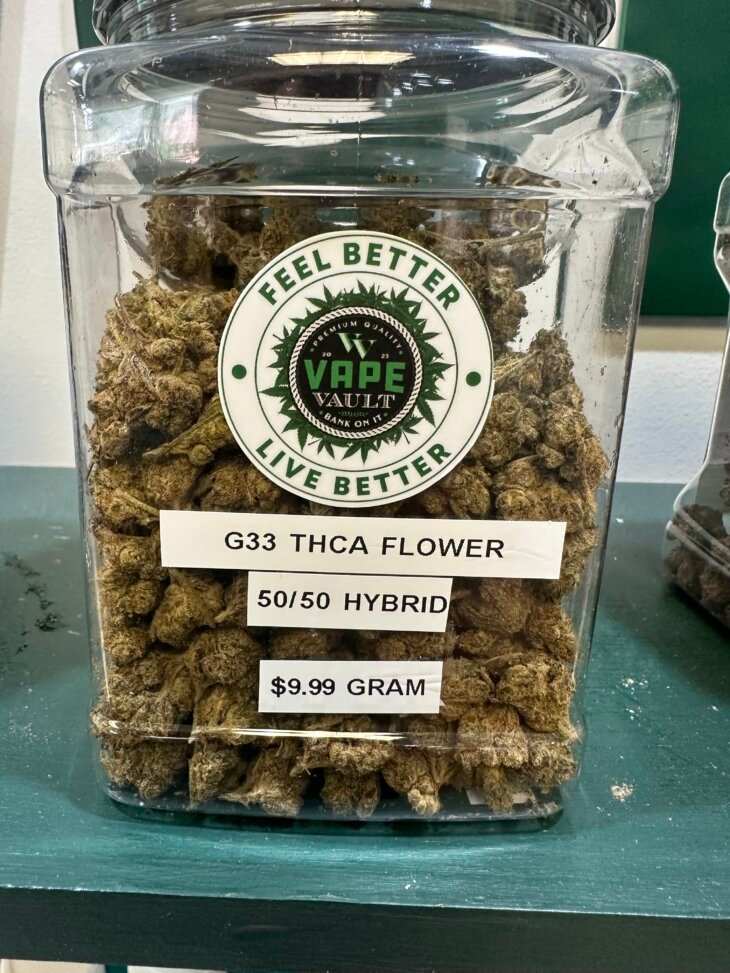 G33 THCA Flower  50/50 Hybrid