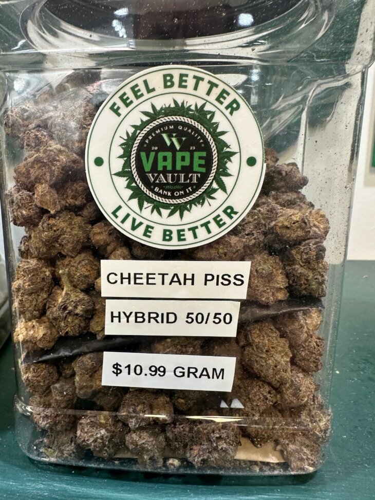 CHEETAH PISS THCA FLOWER 50/50 HYBRID