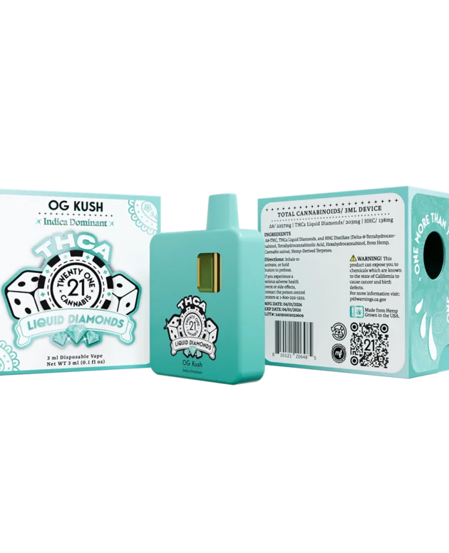 TWENTY ONE CANNABIS 3MG LIQUID DIAMONDS VAPE